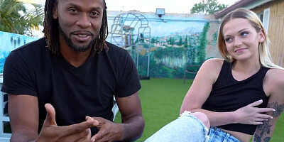 Wife does not mind fucking a black guy and taking it in the ass