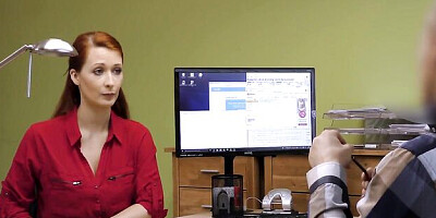 Loan4k featuring Isabella Lui's red head action