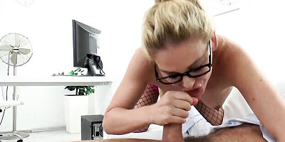 Thagson featuring Cherie Deville's blowjob scene