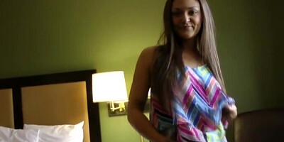 MILF stripping and showing off for her horny stepson