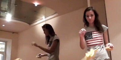 Bubbly Teen Lesley's petite scene