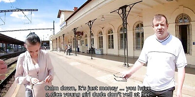 Smiling fancy woman's reality movie