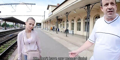 Smiling fancy woman's reality movie