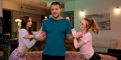 Seductive Madi Collins and Myra Moans's teen (18+) smut