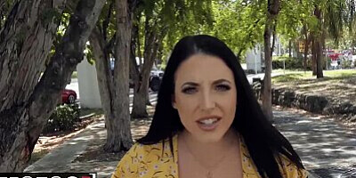 MOFOS - Bit tit curvy pornstar Angela White fucks a fan