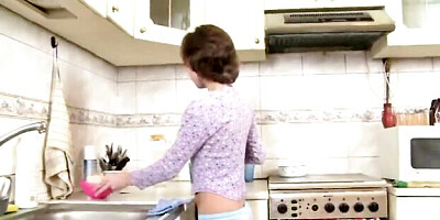 Sassy madam's masturbation scene