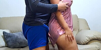 Mother-in-law Dancing feels the Hard Cock rubbing against her BIG ASS and gets very horny
