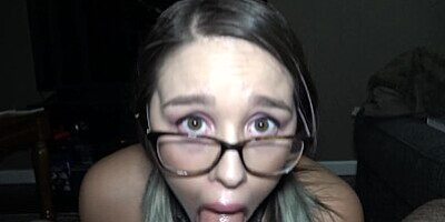 School Girl Gags On Teachers Cock