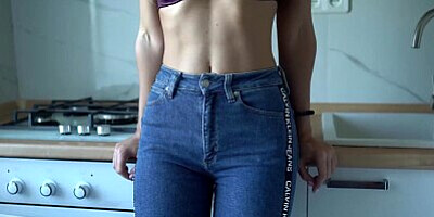 I Cum Powerfully after Hard Facefuck & Doggyfuck with a Finger in My Ass