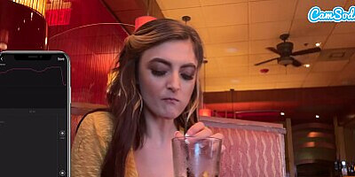 Cumming In Public With My Interactive Toy Gave Me A Huge Wet Orgasm At Lunch