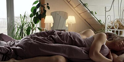 Side Sensual Morning Sex goes to 69 and ends wth Loud Moans