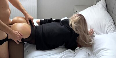 My Stepsister want to be fucked and she tried to stuck. It was a hard long fuck