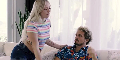 Dixie Lynn is exploring her sexuality with the stepbro