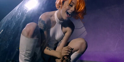 Hot babe and stud are having hardcore copulation at this cosplay party