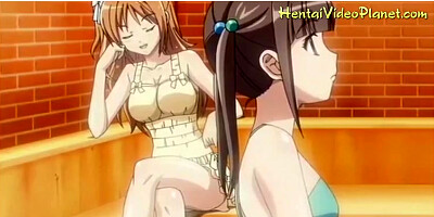 Cute Anime Girls In Sauna