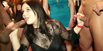 Amateur whores at real party deep throating