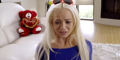 Step Sister Falls For Valentines Day Surprise