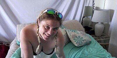 Stepdaughter gets an anal creampie from stepdad