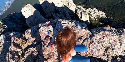 Risky Public fuck on a cliff. Amateur Mia Bandini