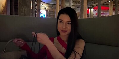The Guy Called Me on a Romantic Date and Fucked me Hard in the Restroom of the Restaurant. Public Sex