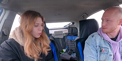 A Village Hitchhiker Girl Pays For His Fare In Kind