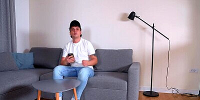 Stepson caught his stepmom masturbating then fucked her and powerfully cum on her face