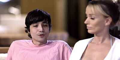 MOMMY'S BOY - Stepmom Pristine Edge Pulls An All-Nighter On Her Stepson's HUGE DICK!