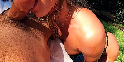 Outdoor Sex in Black Lingerie, Hope the neighbours didn't hear!: Amateur Couple LeoLulu
