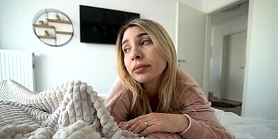 Lil step sister caught my morning erection!