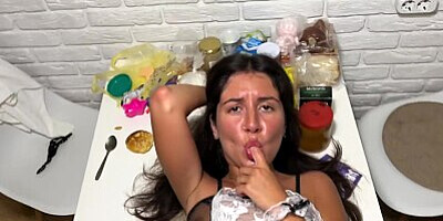 Maid fucked in anal by her boss for poor cleaning