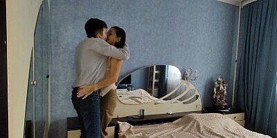 Destructively hard rough sex with stepmom when she seduces stepson with hairy pussy!