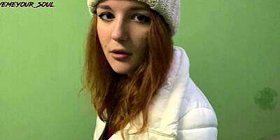 PICKUP IN GARAGE - REDHEAD CHEATED ON HER GUY FOR MONEY