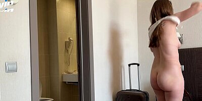 Unplanned sex in a hotel room between stepson and his stepmom