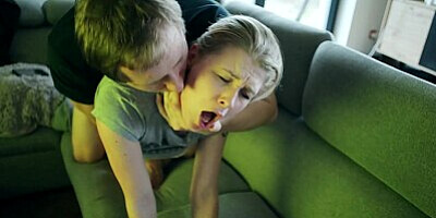 Hard fucked teen girl screams beautifully and gets a creampie, listen to that beautiful roar