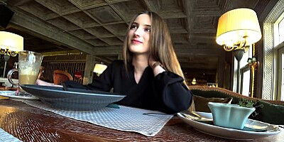 An Ex-Girlfriend Gave A Blowjob In A Restaurant And I Fucked Her Hard After Dinner - Anny Walker