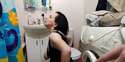 StepBrother Fuck's StepSister cum in mouth
