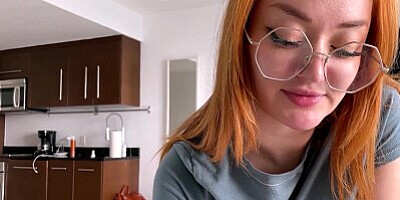 Redhead Step Sister Squirts & Cums On Your Cock - Emma Magnolia - Family Therapy - Alex Adams