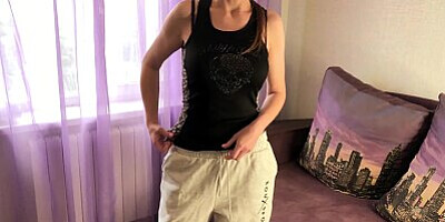 Fucking Friend's Mom While Her Husband Is In The Next Room - Russian Amateur with Dialogue