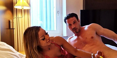 German teen is going to train her pussy for this dick