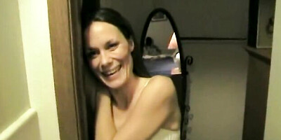 Delightful chick at hardcore video