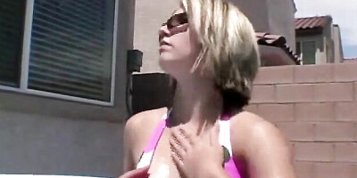 Enticing madam at orgasm scene