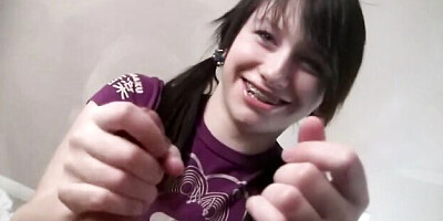 Playful loved one at orgasm video