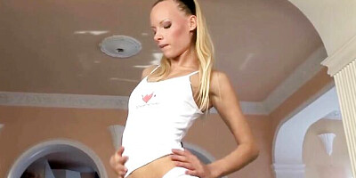 Admirable Gitta Blond's dildo xxx