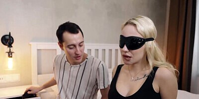 Rita Murr blindfold anal cuckolding