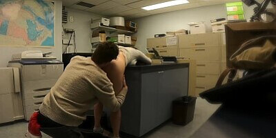 CAUGHT fucking my boss in the storage room at office Christmas party