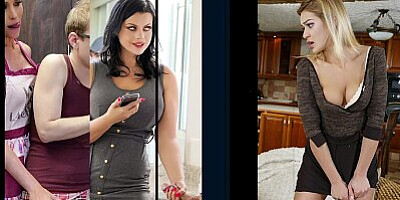 Lustful Stepmom Fulfill Sex Fantasies With Her Stepson - PervMom