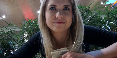 Czech girl Violette Pink ripped for cash