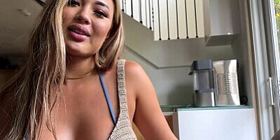 Stepbrother fucks my tight little Asian pussy - Kazumi