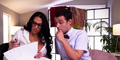 BANGBROS - Busty Tutor Lilith Morningstar Lets JohnnyTheKid Enjoy Her Italian Big Ass During Class