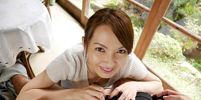 After the nice date Hitomi Hayama gives a blowjob in POV